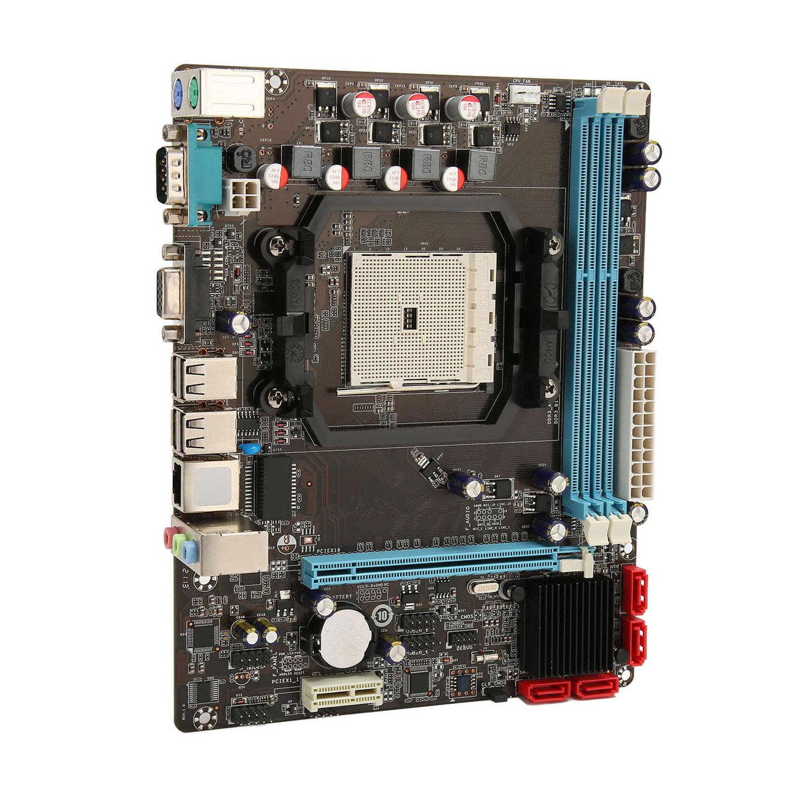 

Материнська плата A55 з двоканальною пам яттю DDR3 M, ATX 905pin, підтримує інтерфейс FM1, всі процесори серії ПК