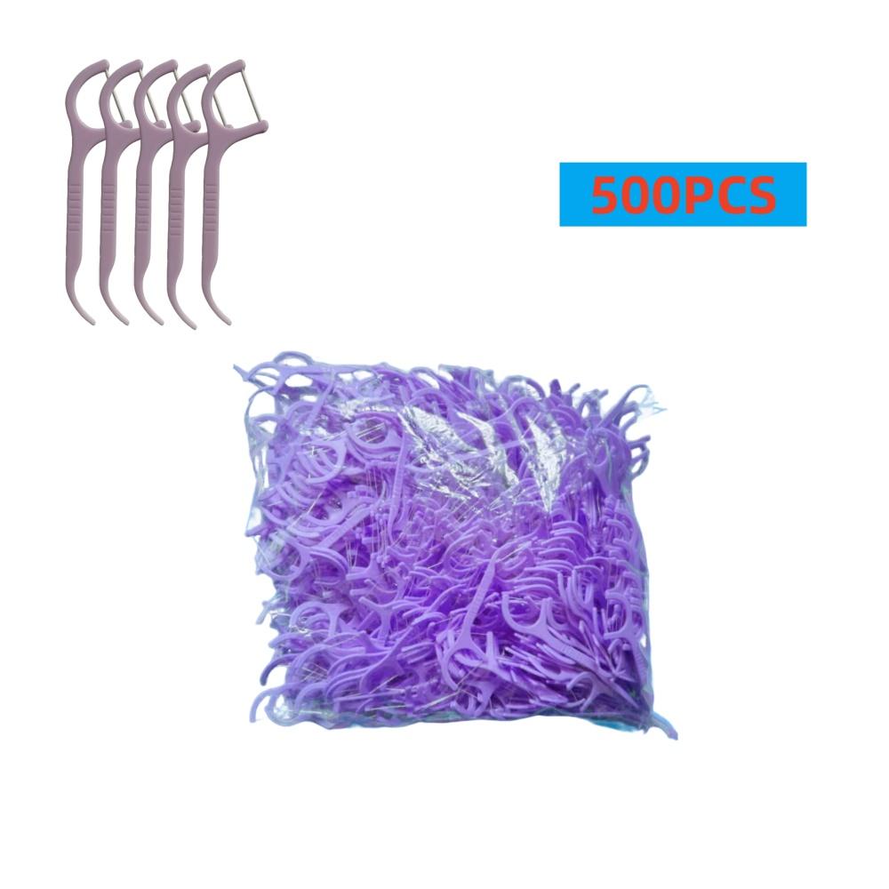 192-500 Pieces of Bulk Disposable Extra-Fine & Smooth Dental Floss - Portable Household Pack Floss Picks for Wholesale