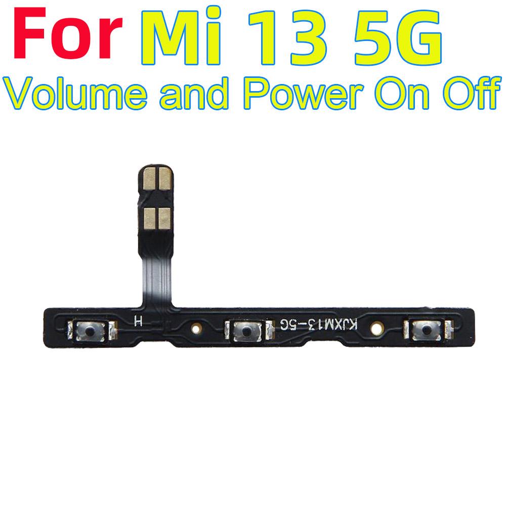 Power ON OFF Mute Switch Control Key Volume Button Flex Cable for Xiaomi Mi 13 5G Power On Off Volume Power Volume