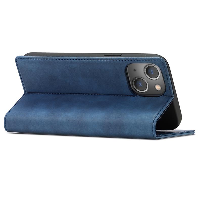 LC.IMEEKE Magnetic Phone Case for iPhone 15,Microfiber Leather Stand Wallet Cover