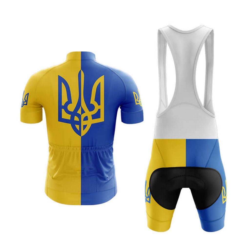 Maillot de cyclisme à manches courtes pour homme, ensemble de vêtements de sport respirants à séchage rapide, été 2024, Ukraine