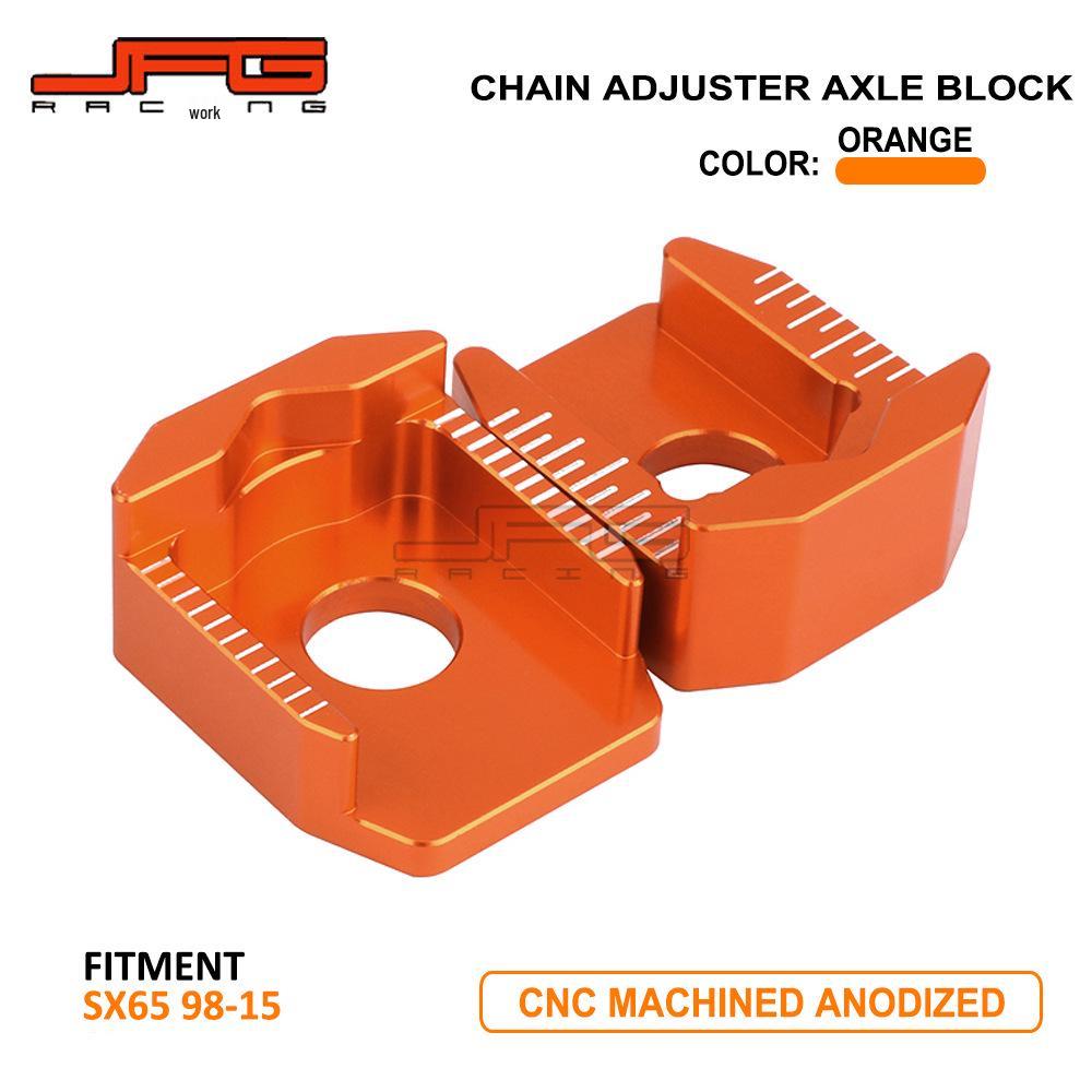 SX65 1998-2015 Off-Road Motorcycle Rear Hub Adjuster, CNC Aluminum Alloy