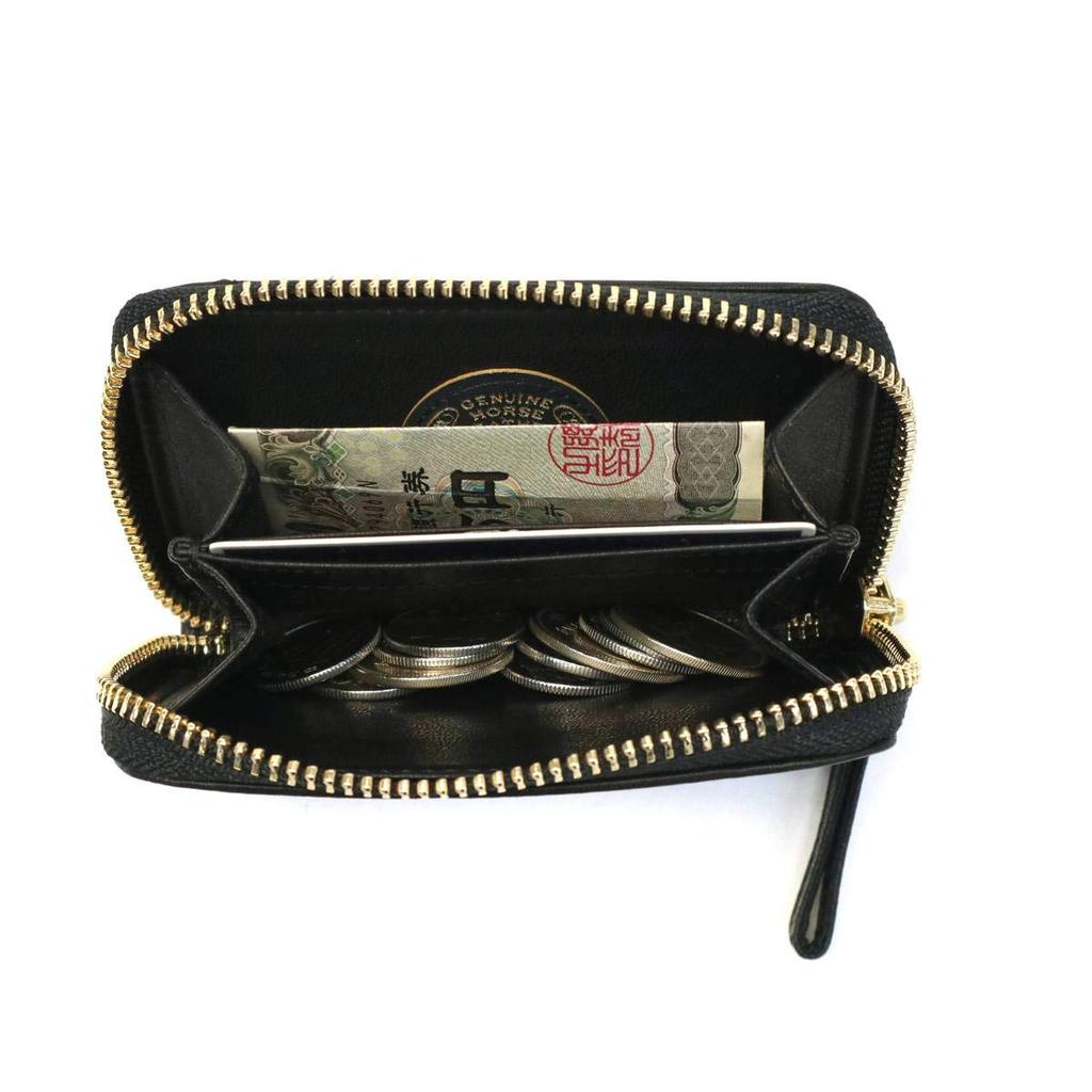 Porter Wise Coin & Pass Case (Black)