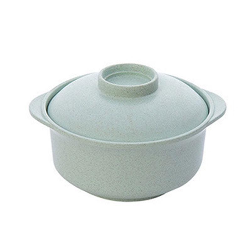 

Миски для лапши быстрого приготовления с крышками, миски для горячего риса, контейнеры для еды для студентов зелёный
