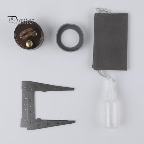 1 Zestaw Przenośny Palnik Kempingowy Pojemność 50ML Wytrzymały Outdoorowy Turystyczny Plecak Piknikowy Kuchenka Do Gotowania Wiatroodporny Metalowy Piec na Paliwo Płynne