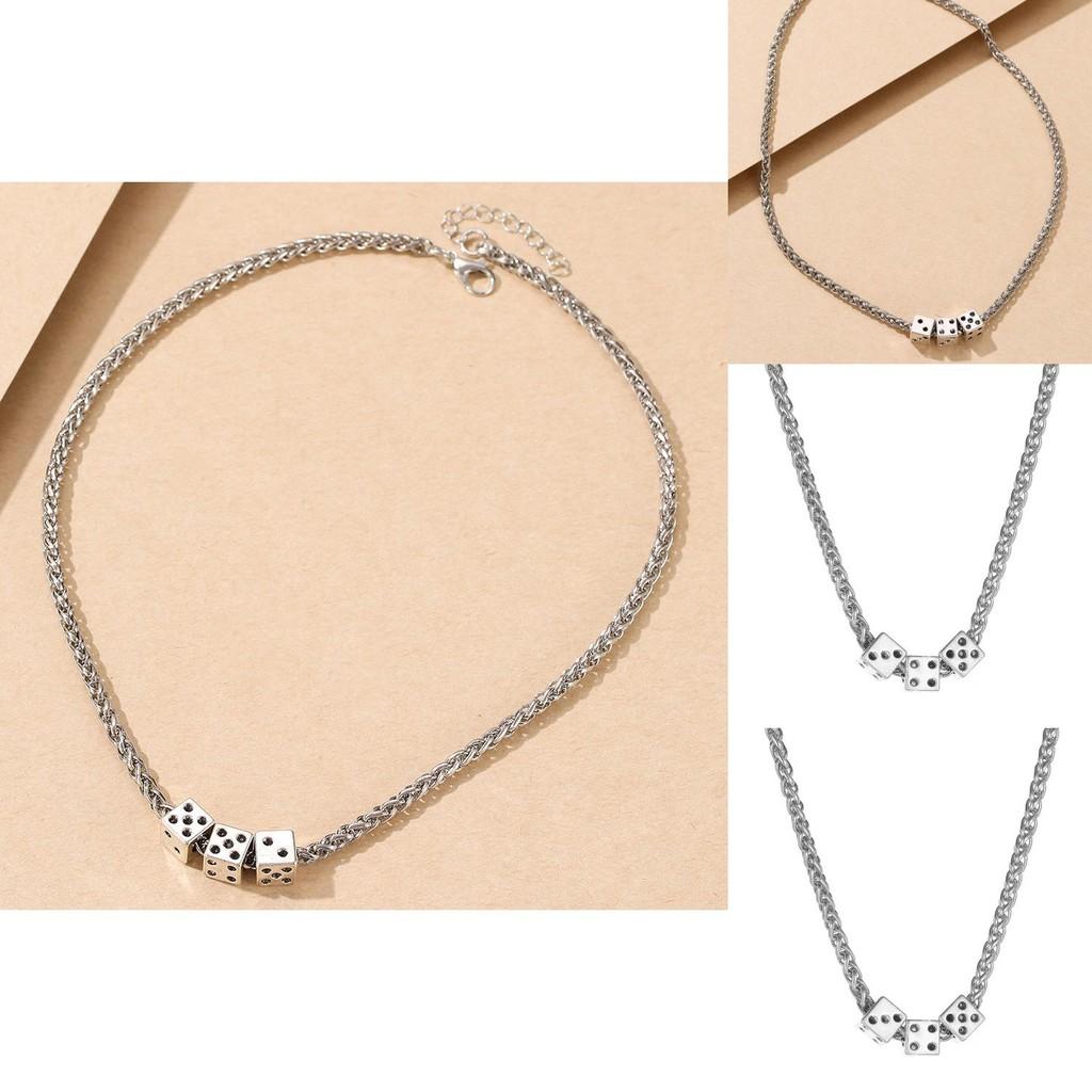 Unique Modern Geometric Silver Alloy Necklace For Women Fashionable Versatile Jewelry