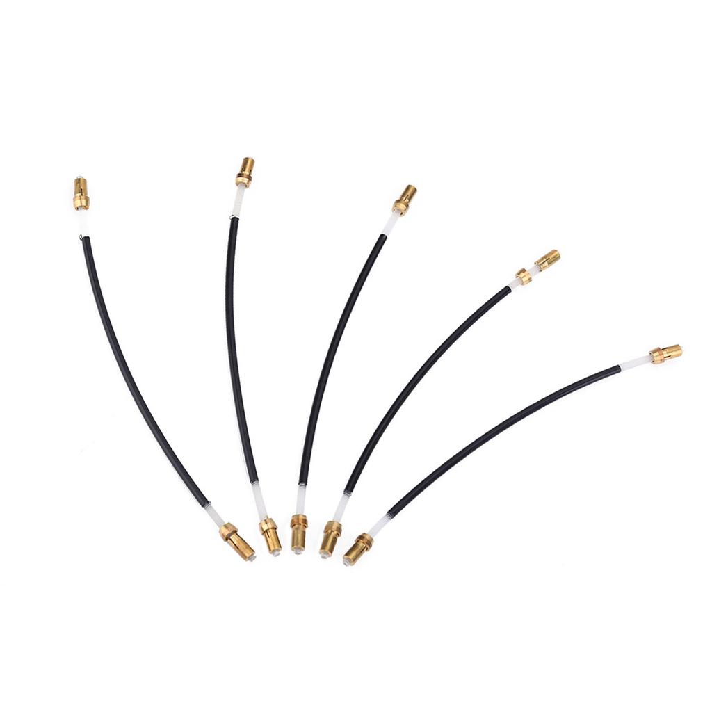5Pcs Nylon Tailgut Tail Gut Tailcord with Brass Screw Connector for 3 4 4 4 Violin