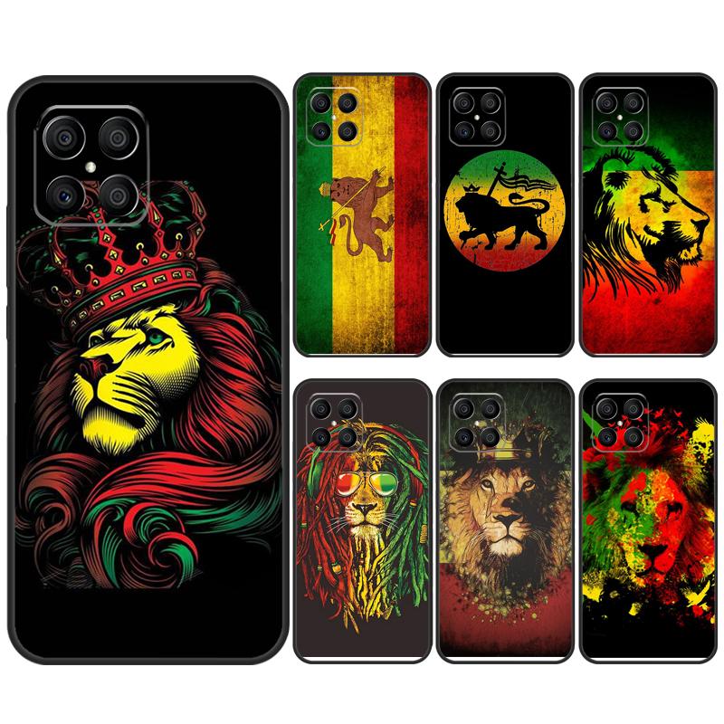 Rasta Lion Reggae Bob Marleys For Honor Magic 6 Pro Magic 5 Lite 50 70 90 Lite X6 X7 X8 X9 X6a X7a X8a X9a X8b X9b Case