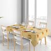 Sunburst Tablecloth With Warm Colorful Patterns For Dining Room Decoration Yellow Round Shape Cover Set Decorative Placemat Chai
