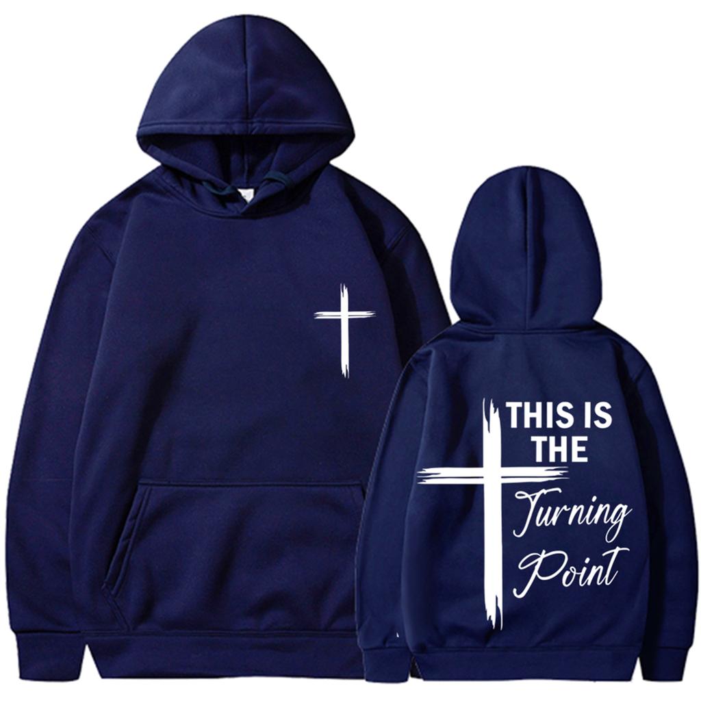 Unisex Fashion Casual Long Sleeved Round Neck Loose Plush Pullover With Rope Hoodie