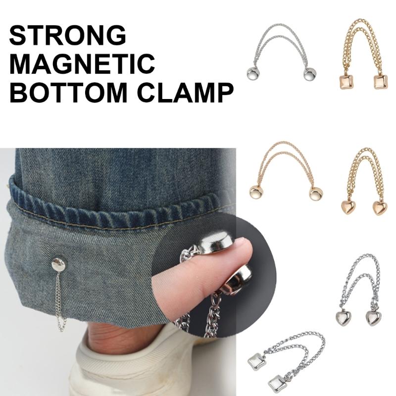 Magnetic Pants Clothing Clips Headscarf Pin Easy Attach Detachable Grip for Trousers T-shirt Secure Magnetic Clips