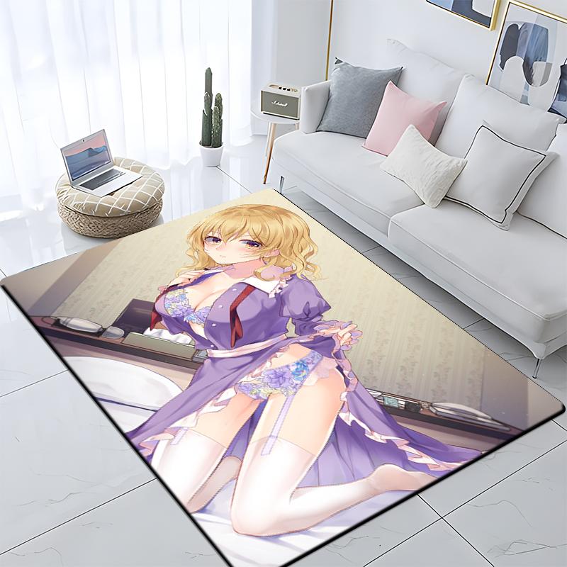 Sexy Girls Printed Carpet Living Room Home Decor Sofa Table Rug Anti Slip Chair Cushion Lounge Mat Large Rug Picnic Camping Yoga