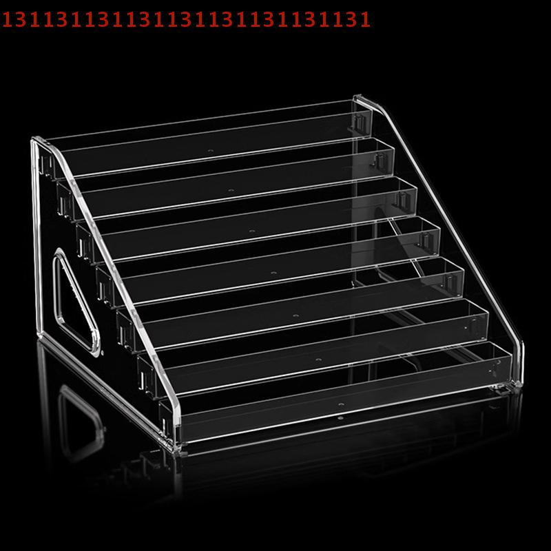 Nail Salon Cosmetic Tabletop Display Rack Acrylic Transparent Multi-layer Nail Polish Display Stand, Lipstick Storage Box