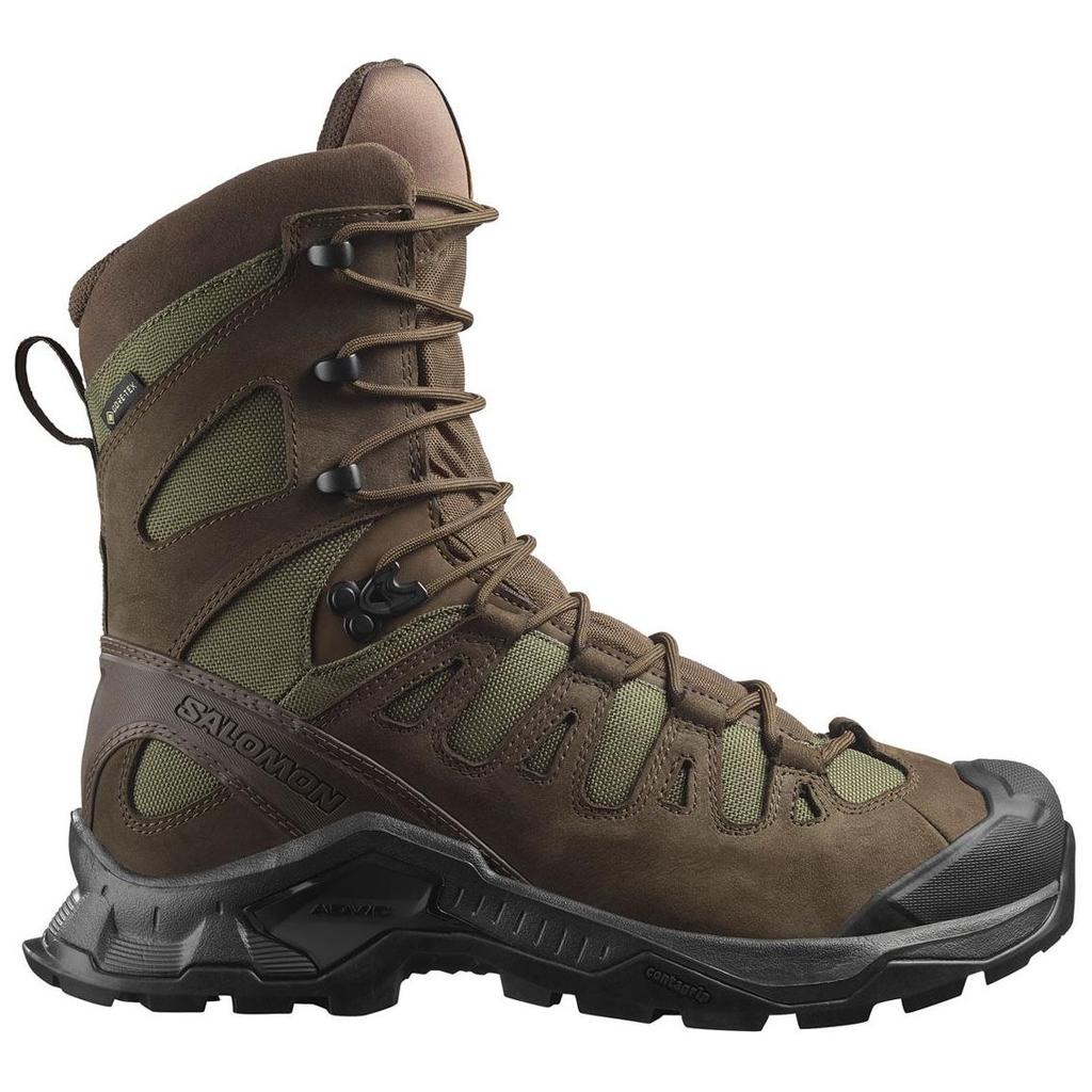 SALOMON Quest Tracker Gore-Tex Durable Comfortable Versatile Mid-Cut Outdoor Boots Men Boots Brown Green L47605400