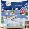 Cartoon Santa Claus Tapestry Christmas Tapestry Wall Hanging