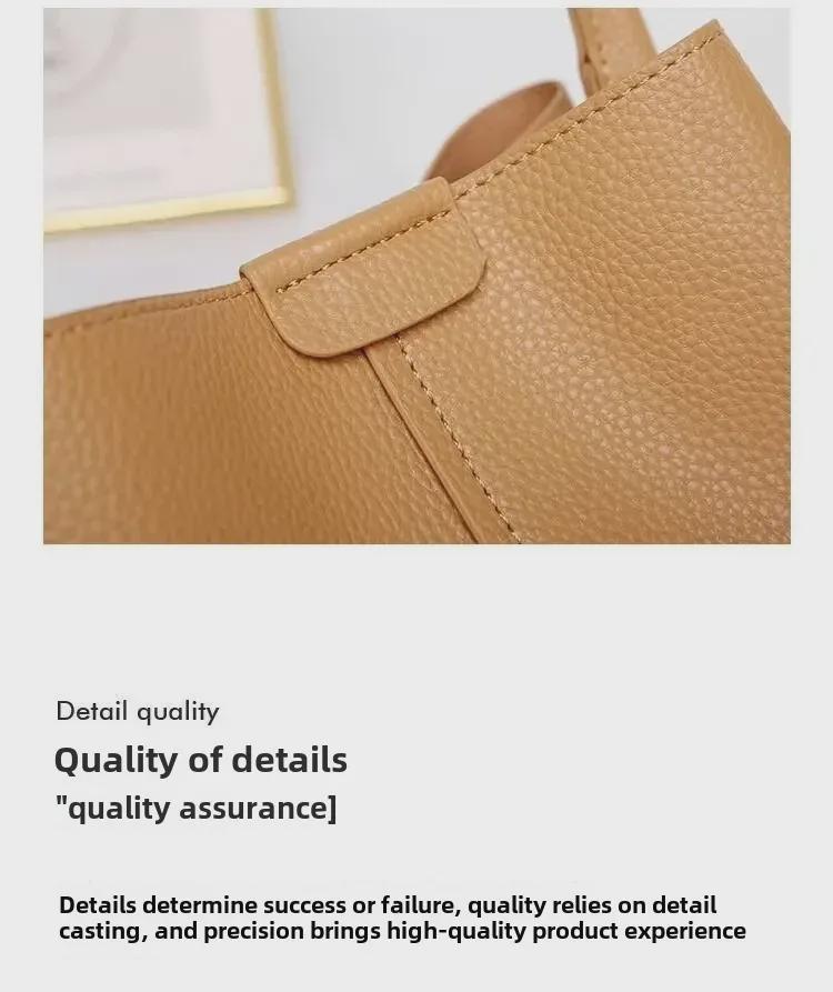 2024 Summer Women's Small Bucket Handbag: Niche Design, High-End Commuter Crossbody Bag