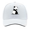 Cute Peeking Panda And Sitting Panda Illustration Sandwich Baseball Cap Sun Cap Outdoor Workouts Hat