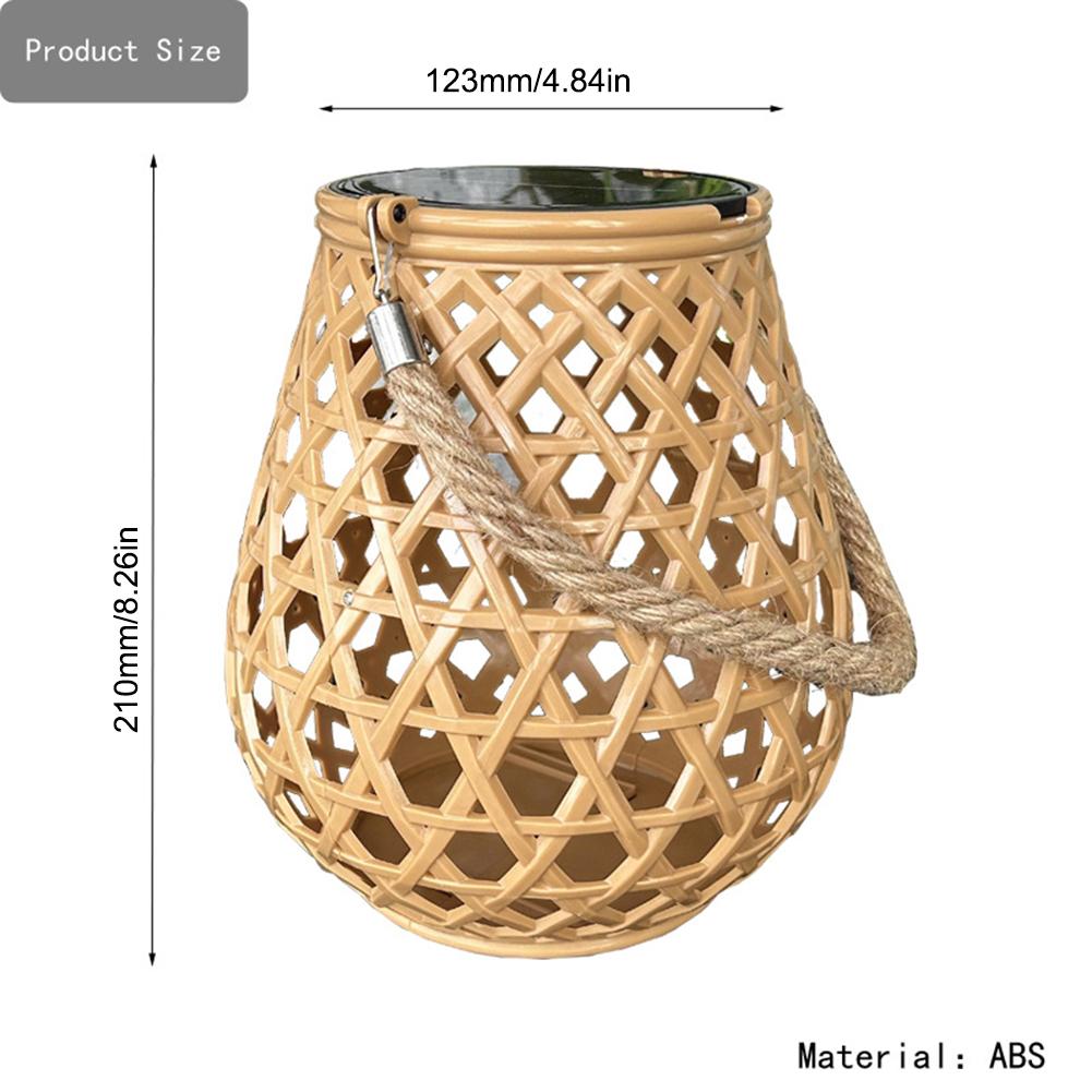 Solar Powered Hanging Lamp Multi-Function Rustic Lampshade Light IP44 Waterproof Solar LED Garden Lamp for Garden Yard Patio
