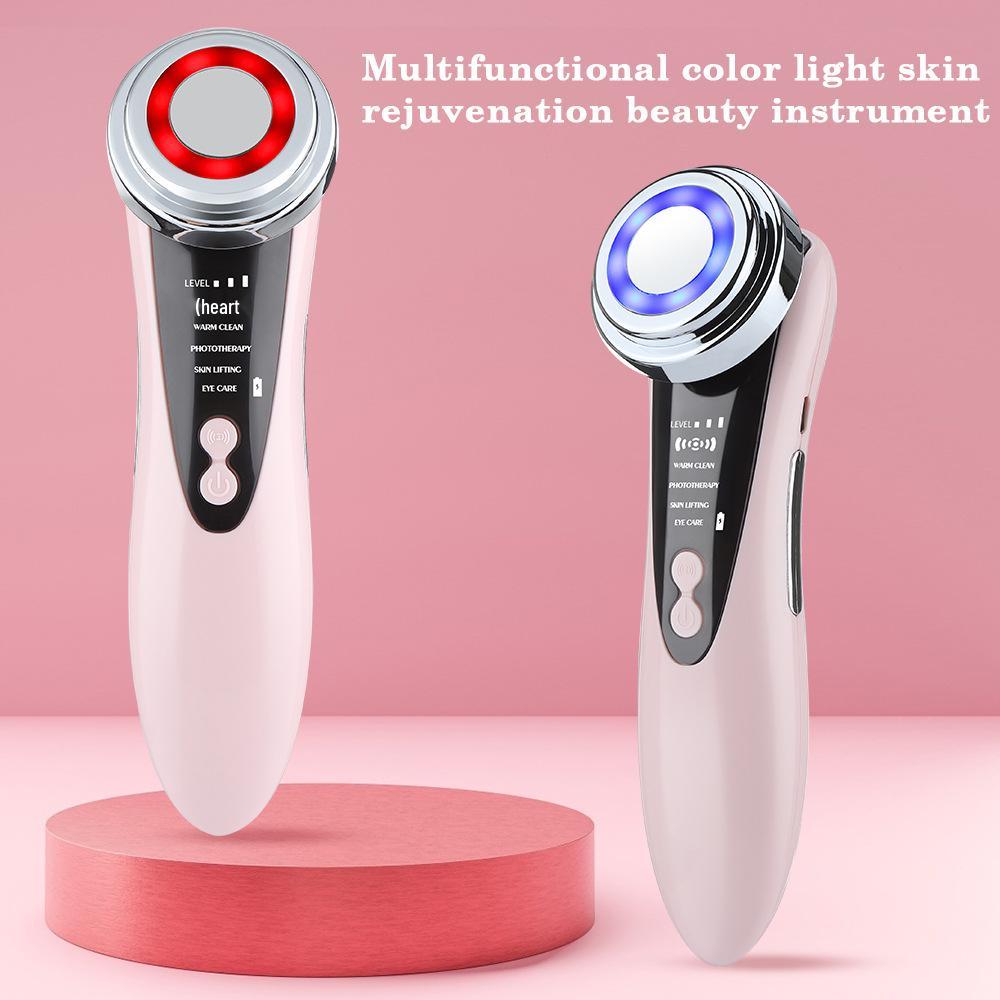 Red & Blue Light Beauty Device: Hot Compress Massager and Skin Rejuvenator