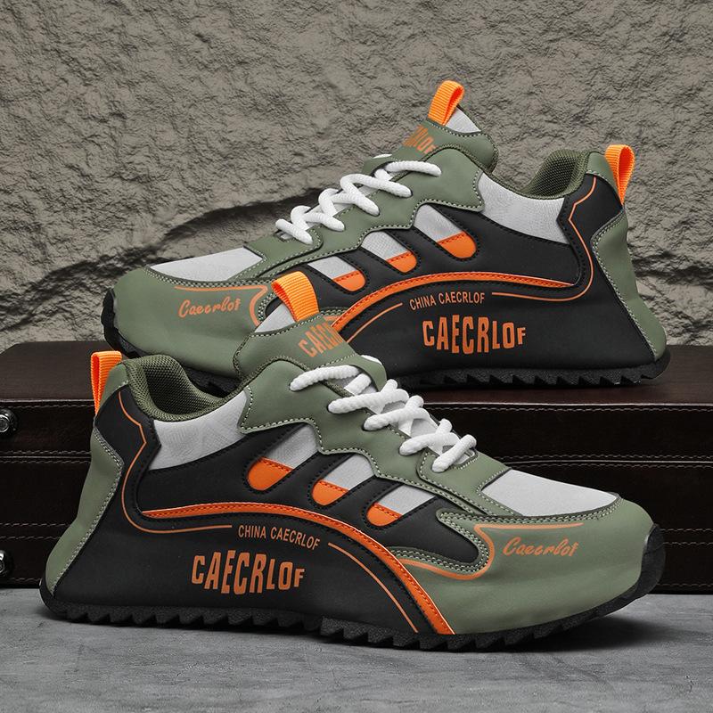 

Мужские кроссовки с высокой толстой подошвой, модные повседневные кроссовки для молодежи, легкие дышащие кроссовки для бега на открытом воздухе 40 зелёный