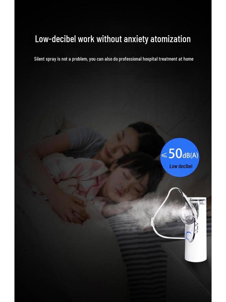 Ultrasonic Portable Micromesh Nebulizer for Adults & Children - Silent & Inhalable