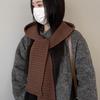 Wool Knitted Solid Color Scarf: Winter Warmth, Versatile Neck Warmer for Women, Couples, and Students