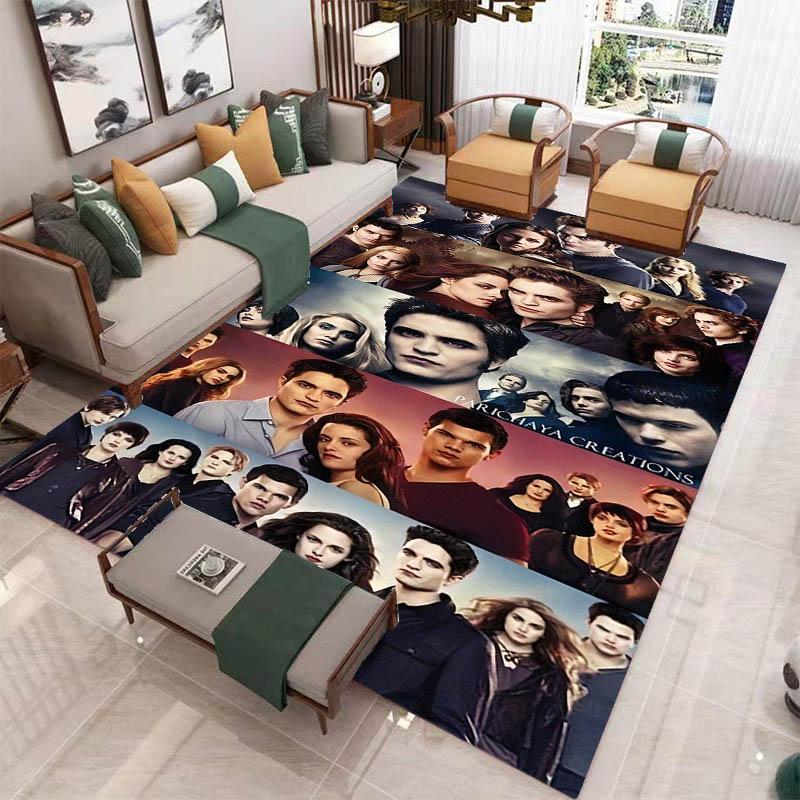 The Twilight Saga printed carpet Living room bedroom non-slip carpets Yoga mat Outdoor carpet kawaii rug birthday gift