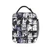 Aizawa Shota Collage Lunch Bag Funny Lunch Box Outdoor Picnic Portable Zipper Thermal Lunch Bags For Women Oxford Cooler Bag