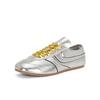 Leather casual versatile sports shoes retro lace-up niche low-top women's shoes soft soles are not tired