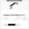 304 Stainless Steel Heavy-Duty Folding Handle for Industrial Equipment