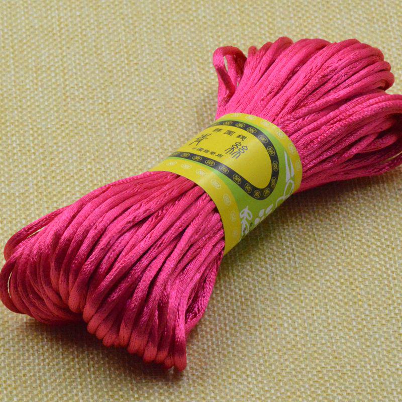 Line 5 Chinese Knot Wire, Bracelet Jewelry Accessories Braided Rope Diy Handmade Material Silk 20 Meters Per Tie