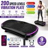 Whole Body Vibration Plate Exercise Machine, Bluetooth Speaker, 5 Auto Modes, LED Display, Resistance Bands for Home Fitness Training