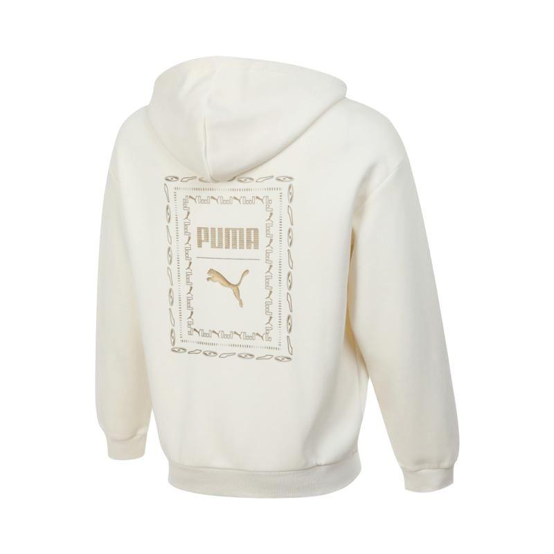 Puma Comfortable Casual Minimalist Hooded Long Sleeve Jacket Unisex jackets Off-White 631068-87