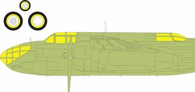eduard Boston III Maska do Malowania Uszczelka HK Masking Seal do Modeli Plastikowych EDUEX1126 1/48 Dwustronna T-Face DB-7 (dla modeli) (Samolot)