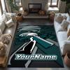 Philadelphia Eagles Individuelle Namens-Fußmatte Perfekt für Esszimmer Eingangsbereich Balkon Außenbereich Rutschfester Teppich Anime Bürodekoration Geschenk für Festivals