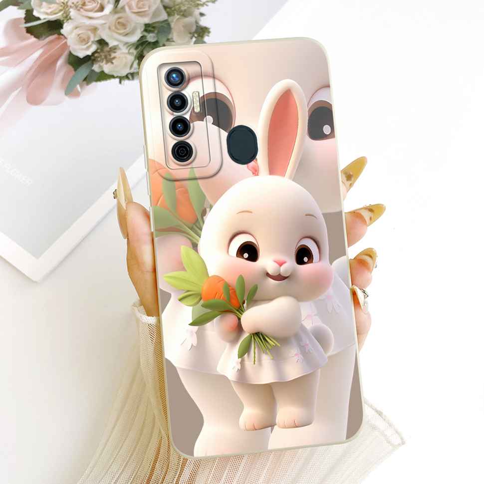 For Tecno Camon 17 CG6 CG6j Case Fashion Cute Cartoon Print Silicone Back Cover For Tecno camon 17 Bumper Phone Cases Fundas