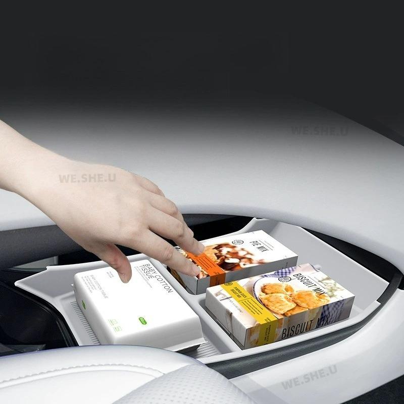 For Xpeng MONA L03 2026 Car Center Console Under Storage Box Sorting and Finishing Board Interior Accessories