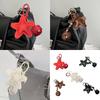 Handcraft Star Shape Keychain Accessory Hanging Pendant Stylish Faux Leather Designing Keyring for Bags and Keys