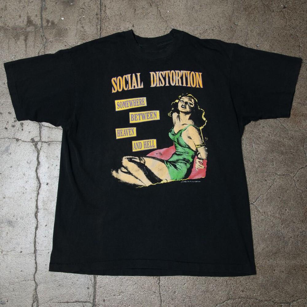 

New Black Social Distortion band member shirt All size Black Unisex T-Shirt L