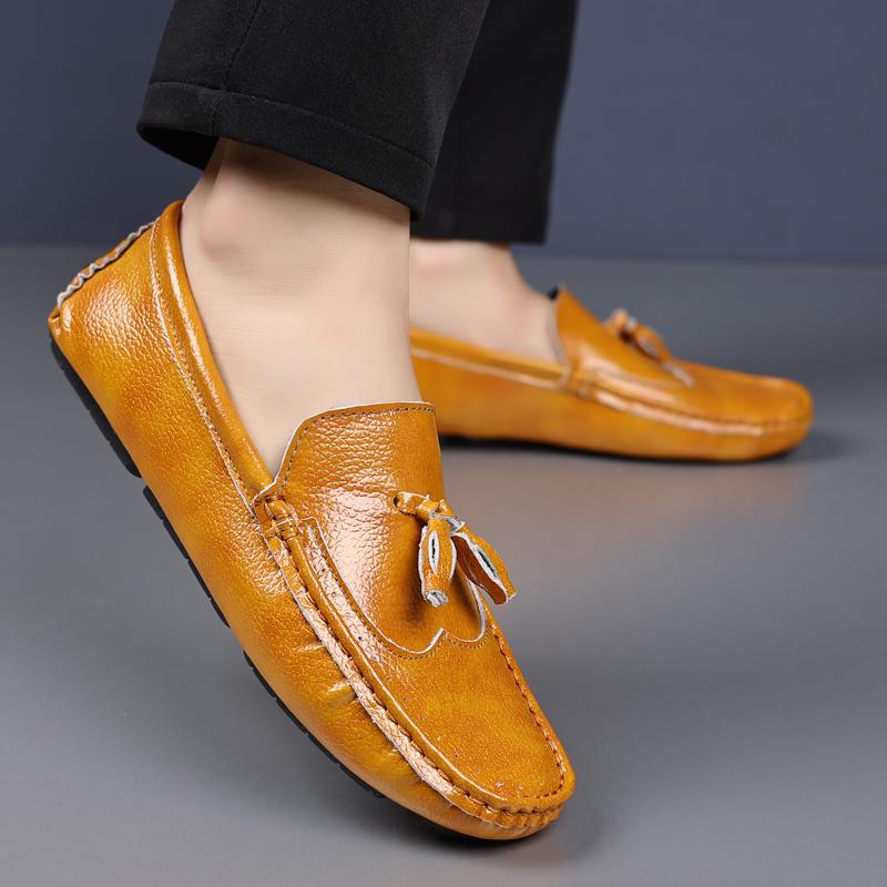 MAEDEF New  Fashion Men's Casual Leather Shoes High Quality Classic Outdoor Breathable Anti Slip Luxury Brand Men’s Loafers
