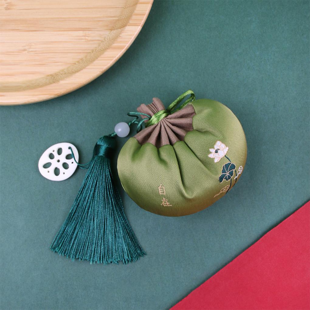 Festival Sachet Handmade Embroidered Bag Jewelry Friends Gift Empty Storage Drawstring Pouch Hanging Pendant Wedding