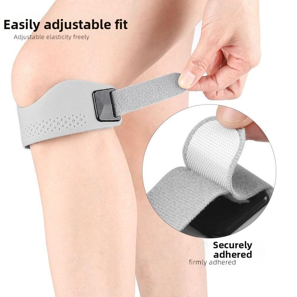 Silicone Patella Tendon Knee Straps Fixed Protection Knee Sports Support Band  Women Men