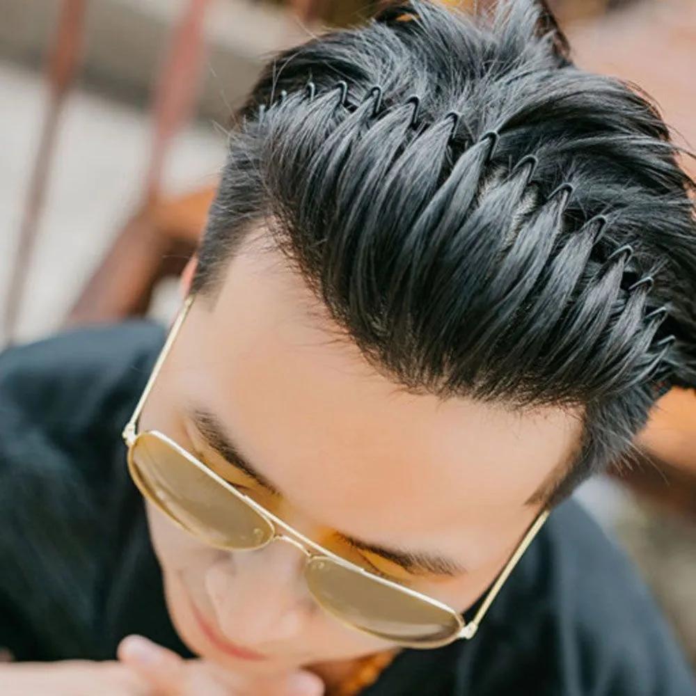 High-Elasticity Men s Hairband Face Wash Sports Wire Spring Headband 6P 12P 6P