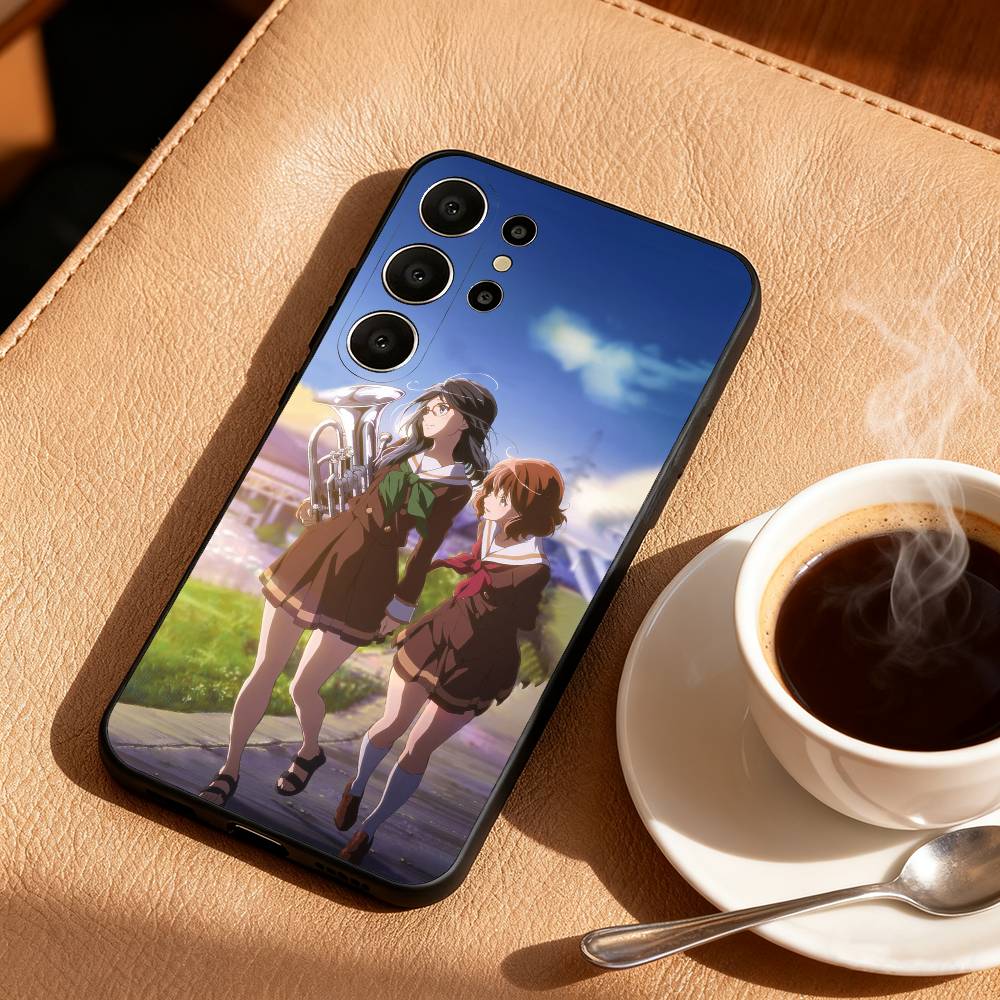 

Аниме S-Звук! Чехол для телефона E-Euphonium для Samsung S26,S25,S24,S21,S22,S23,S30,Ultra,S20,FE,Lite,10,9, Черный чехол Samsung S20plus5G