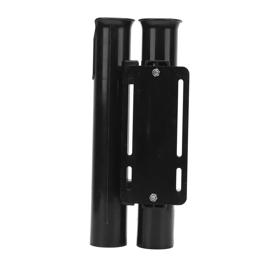 Fishing Rod Holder Bracket Plastic Secure Fixation Portable 2 Tube Fishing Rod Holder Rack for Motorcycle Electric Bike