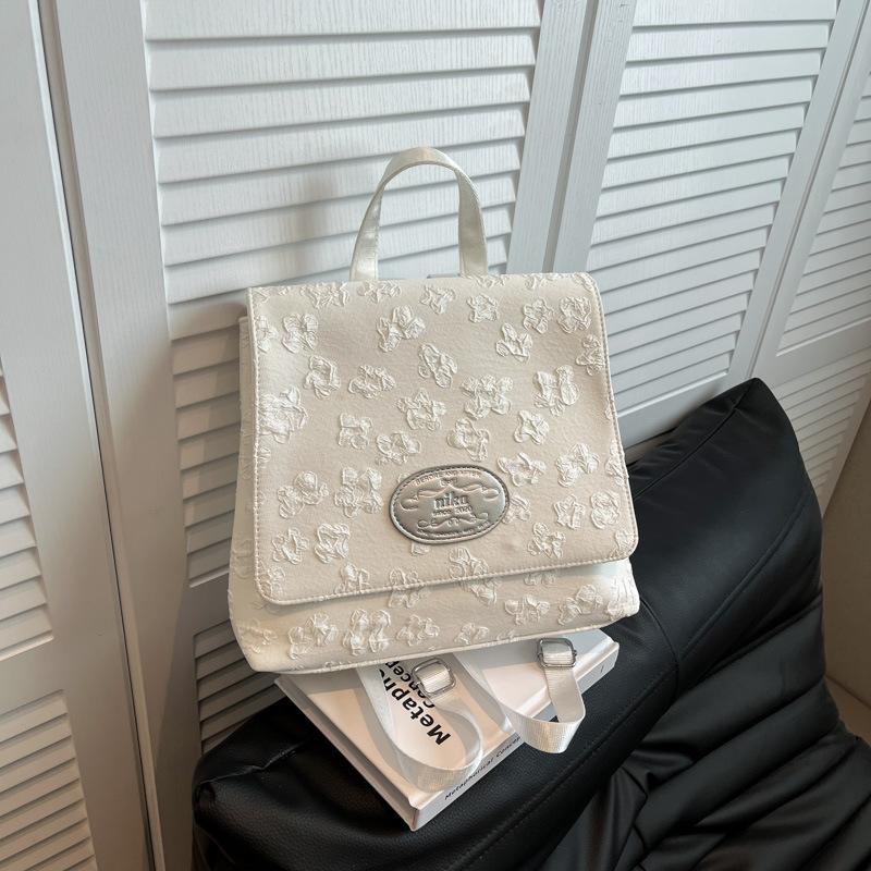 

Модный дорожный рюкзак 2025 новый летний модный темпераментный модный трендовый рюкзак большой вместимости белый