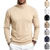 Men S Slim Fit Long Sleeve Turtleneck T Shirt Casual Warm Solid Color