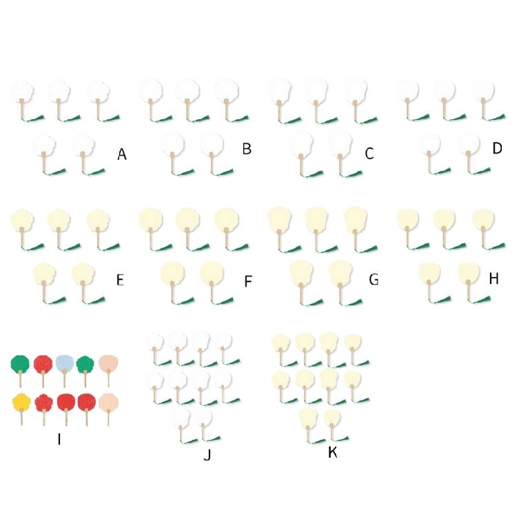 Blank Rice Paper Fan Unfinished Graffiti Fan Decorative Fan Round Craft Fan