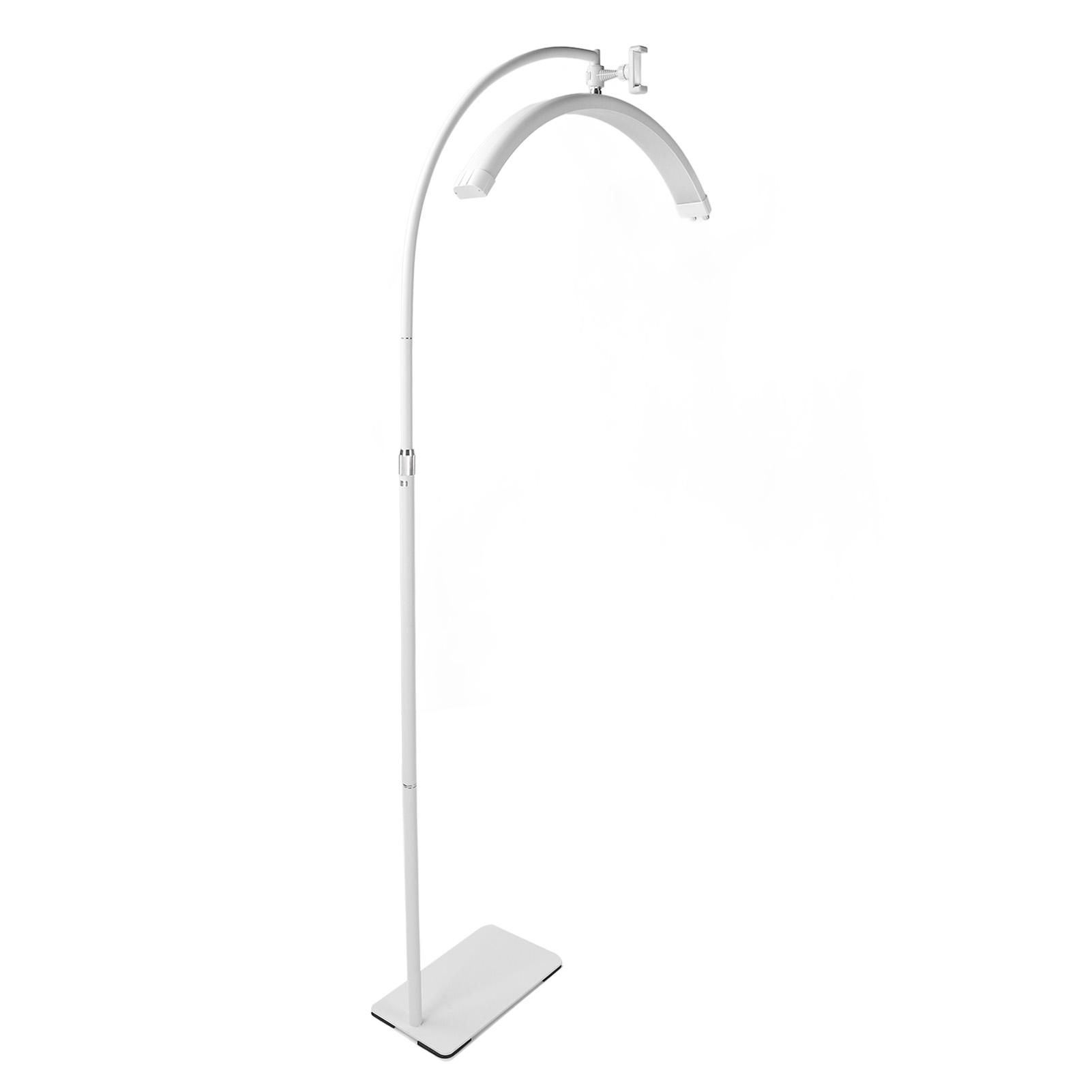 

Напольная лампа в форме полумесяца с 3 цветовыми температурами и регулируемым светодиодным светильником для ресниц для ухода за кожей UK Plug