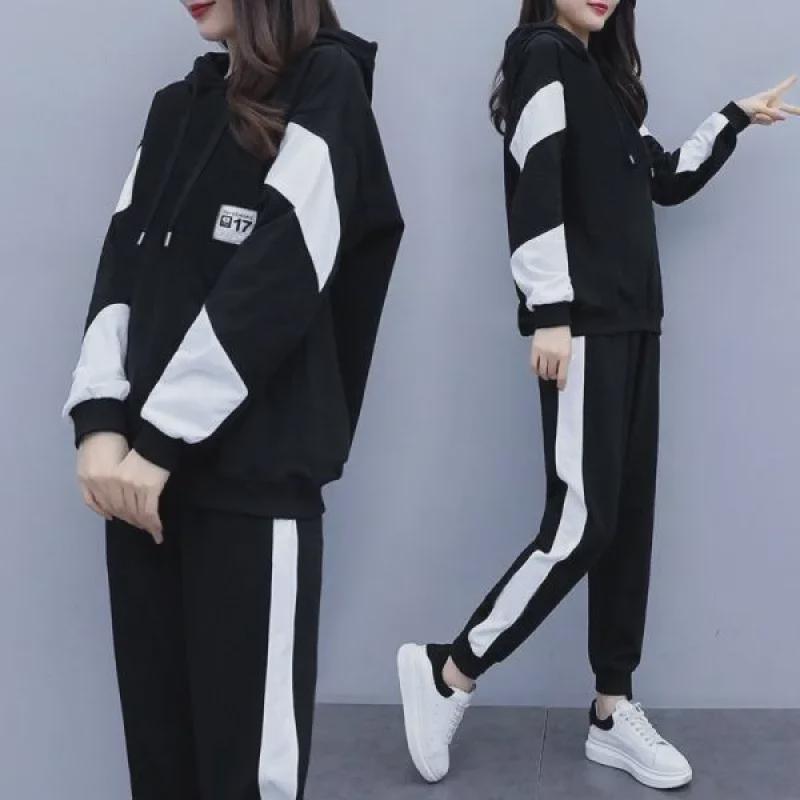 2024 Spring/Autumn Plus Size Women's Loose Casual Sports Two-Piece Suit